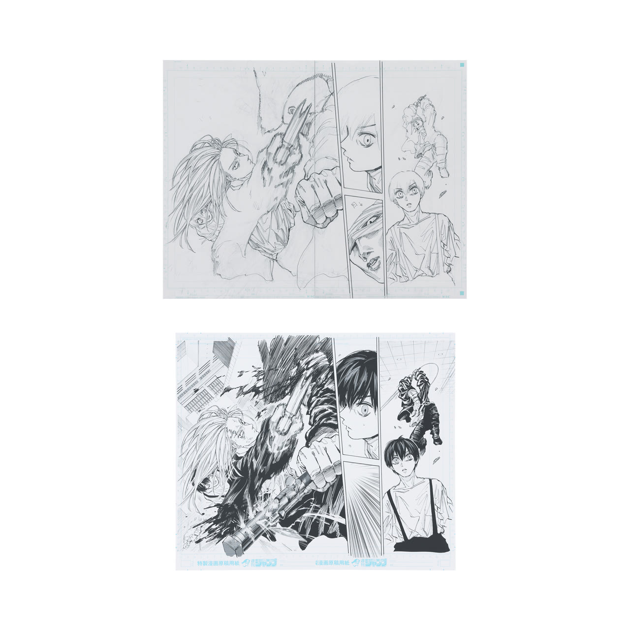 アナログ線画複製原稿&デジタル原稿プリント 神々廻VSキャロライナ・リーパー