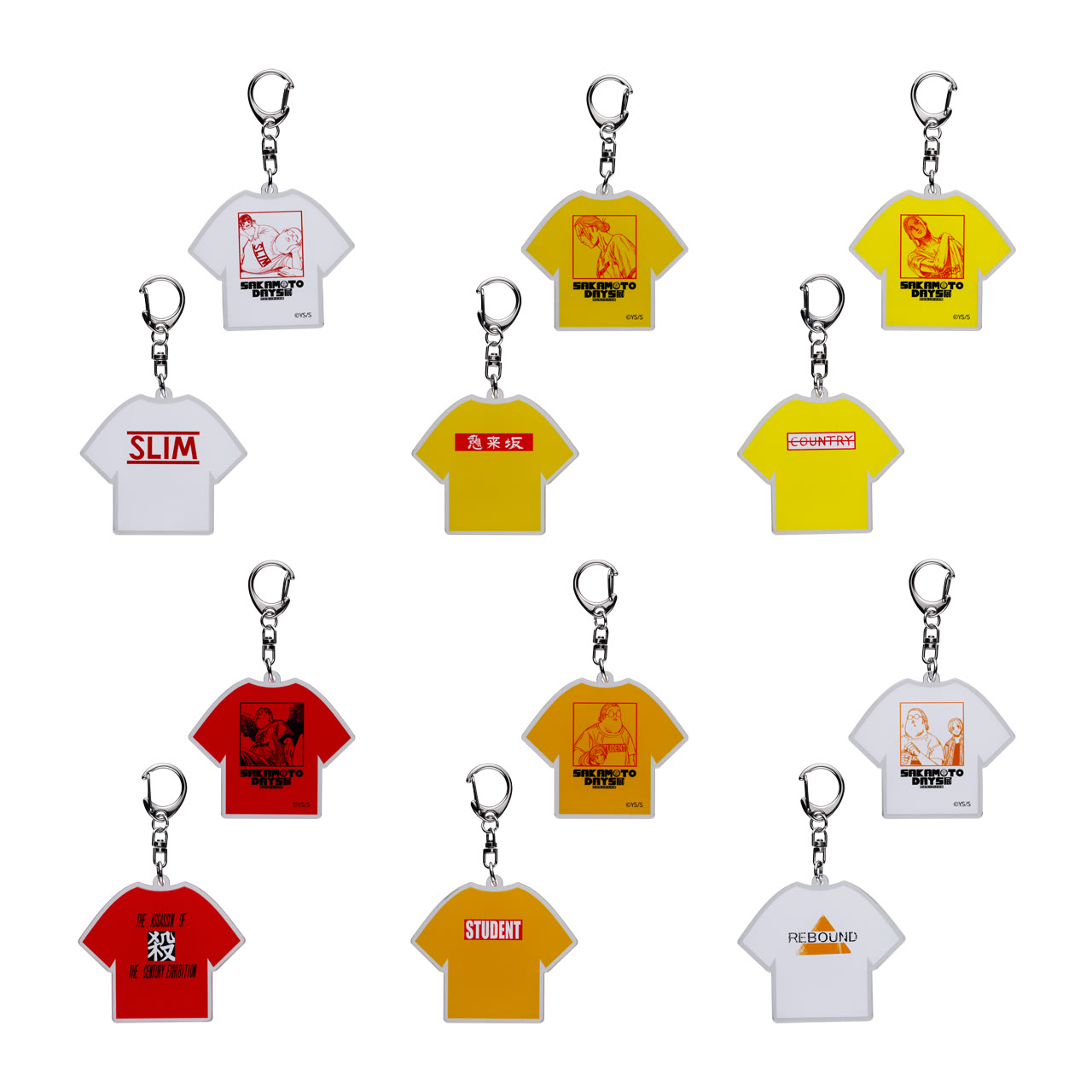 Tシャツキーホルダーコレクション 全種セット (全6種入り)