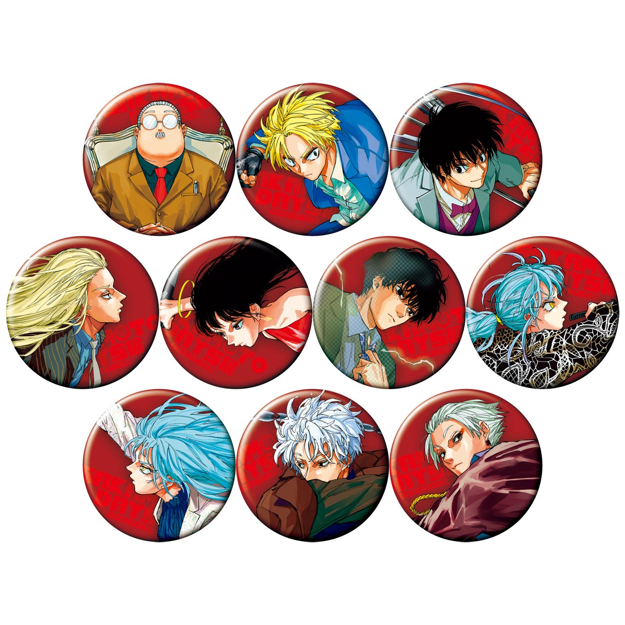 コレクション缶バッジ SAKAMOTO DAYS展描きおろしver. 全種セット (全10種入り)